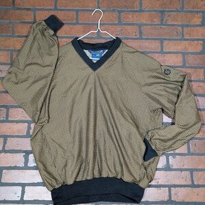 Sinderland‎ of Scotland Men's M Golf Pullover Baggy - Bronze & Black